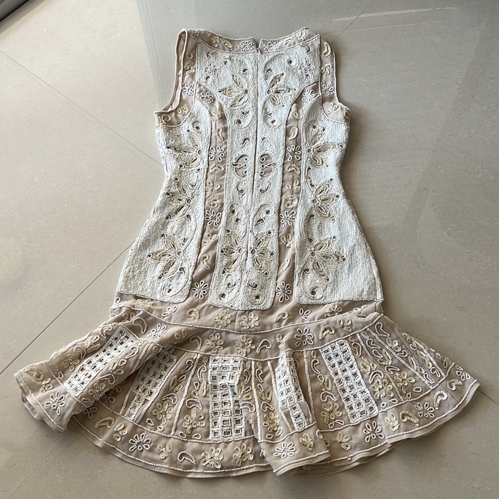 Needle&Tread Dress Size 2 Embellished Chiffon - Picture 11 of 17